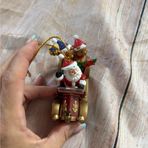 Christmas Ornament Santa Teddy Bear Car Presents Image Creations - Picture 2 of 7